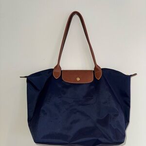 Longchamp Le Pliage Tote Large in Navy